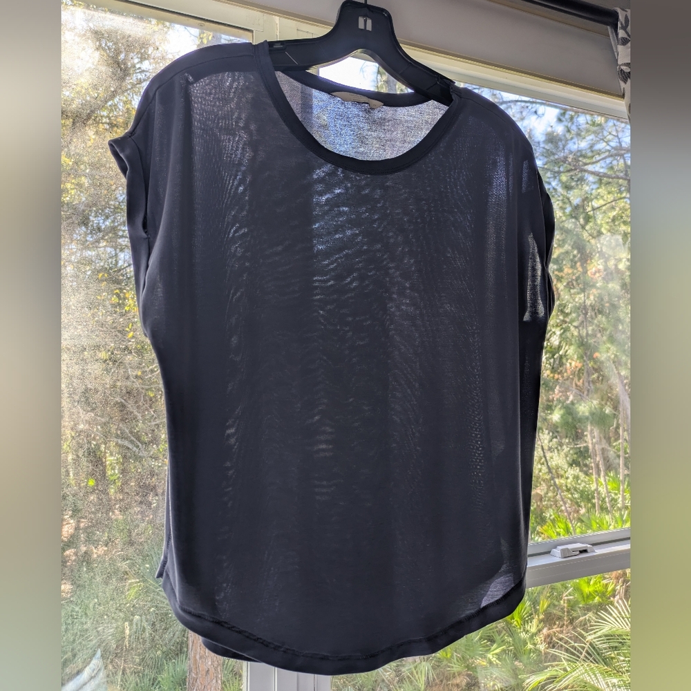 Lucky Brand Dolman Sandwash Tee in Navy